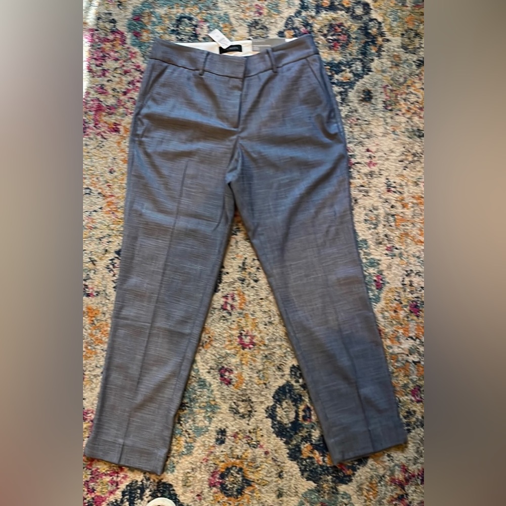 NWT Talbots Hampshire Straight Ankle Pant. Blue